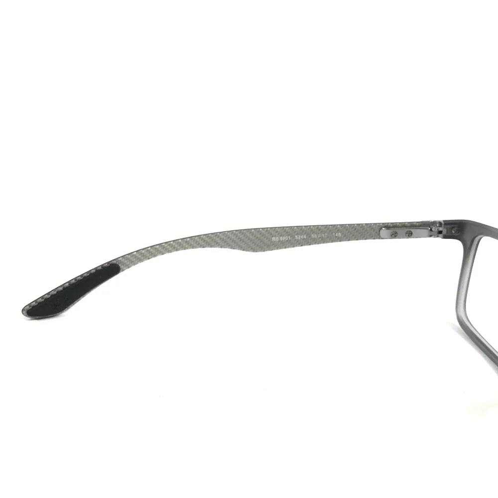Ray-Ban Eyeglasses Frames RB8901 5244 Demi Gloss Gray Carbon Fiber 55-17-145